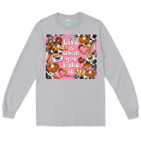 Moon Dust life is what you bake it with cowhide Long Sleeve Tee - TumblerDesignByShophia