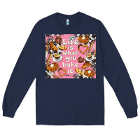 Navy life is what you bake it with cowhide Long Sleeve Tee - TumblerDesignByShophia