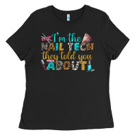 Black i'm the nail tech they told you about bbs Ladies Tee - BundleAndBundleShop
