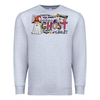 Heather Grey ghost Premium Sweatshirt - CowhideDigitalArt