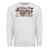 Oatmeal Heather ghost Premium Sweatshirt - CowhideDigitalArt