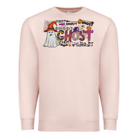 Pale Pink ghost Premium Sweatshirt - CowhideDigitalArt