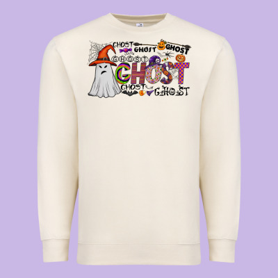 Ghost Premium Sweatshirt Designed By Cowhidedigitalart