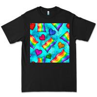 Black Pride lgbtq flags and leopard seamless pattern Premium Tee - BundleAndBundleShop