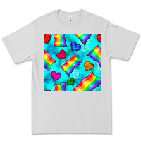 Dove Grey Pride lgbtq flags and leopard seamless pattern Premium Tee - BundleAndBundleShop