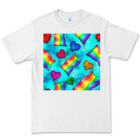 White Pride lgbtq flags and leopard seamless pattern Premium Tee - BundleAndBundleShop