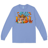 Colony Blue hello fall heifer cow Long Sleeve Tee - RanaPortraitStore