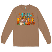 Toasted Coconut hello fall heifer cow Long Sleeve Tee - RanaPortraitStore