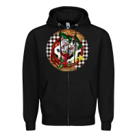 Black Cowgirl Boots Zipper Hoodie - FaDigitalArtStudio