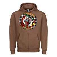 Chestnut Cowgirl Boots Zipper Hoodie - FaDigitalArtStudio