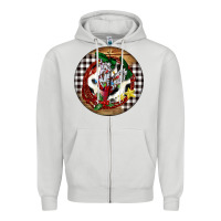 Dove Grey Cowgirl Boots Zipper Hoodie - FaDigitalArtStudio