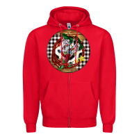 Red Cowgirl Boots Zipper Hoodie - FaDigitalArtStudio