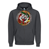 Smoke Cowgirl Boots Zipper Hoodie - FaDigitalArtStudio