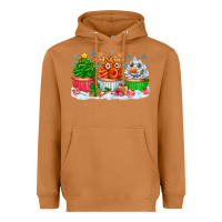 Meerkat festive christmas cupcakes Heavyweight Hoodie - CowhideDigitalArt