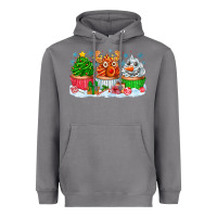 Storm festive christmas cupcakes Heavyweight Hoodie - CowhideDigitalArt