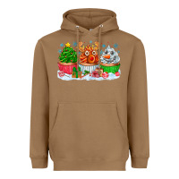 Toasted Coconut festive christmas cupcakes Heavyweight Hoodie - CowhideDigitalArt