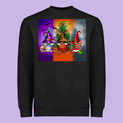 Halloween Gnomes Heavyweight Sweatshirt Designed By Fadigitalartstudio