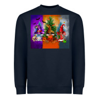 Navy halloween gnomes Heavyweight Sweatshirt - FaDigitalArtStudio