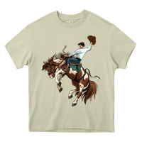 Mossy american paint horse rodeo cowboy Heavy Core Tee - MaliasSmallBusiness