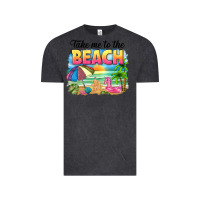 Vintage Black take me to the beach Vintage Tee - NancyCooperArtShop