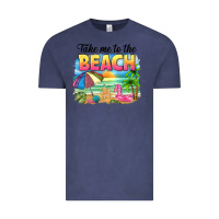 Vintage Denim take me to the beach Vintage Tee - NancyCooperArtShop