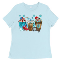 Baby Blue hockey coffee cups bbs Ladies Tee - BundleAndBundleShop