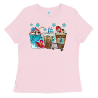 Bubblegum Pink hockey coffee cups bbs Ladies Tee - BundleAndBundleShop