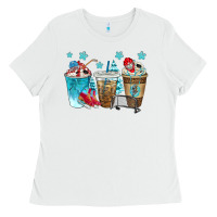 White hockey coffee cups bbs Ladies Tee - BundleAndBundleShop