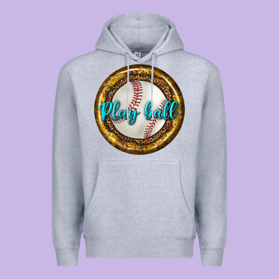 Baseball With Sunflower Round Earrings Premium Hoodie Designed By Bundleandbundleshop
