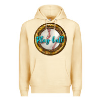 Pina Colada baseball with sunflower round earrings Premium Hoodie - BundleAndBundleShop