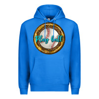 True Royal baseball with sunflower round earrings Premium Hoodie - BundleAndBundleShop