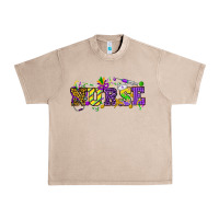 French Oak Mardi Gras Day Nurse Urban Heavy Tee - NancyCooperArtShop