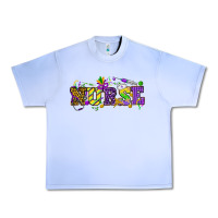 Grape Ice Mardi Gras Day Nurse Urban Heavy Tee - NancyCooperArtShop