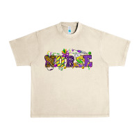 Sandshell Mardi Gras Day Nurse Urban Heavy Tee - NancyCooperArtShop