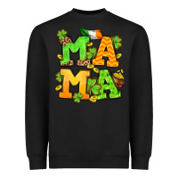 Black St. Patrick's Day mama Heavyweight Sweatshirt - OliviaCreatesArt