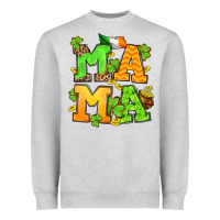 Heather Grey St. Patrick's Day mama Heavyweight Sweatshirt - OliviaCreatesArt
