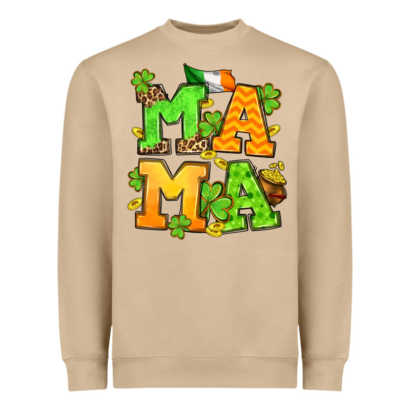 St. Patrick's Day Mama Heavyweight Sweatshirt by OliviaCreatesArt | Teevron