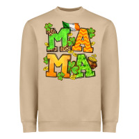 Mushroom St. Patrick's Day mama Heavyweight Sweatshirt - OliviaCreatesArt