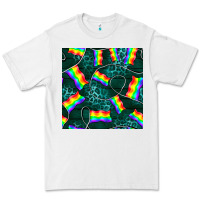 White Pride lgbtq flags with leopard seamless pattern Premium Tee - BundleAndBundleShop