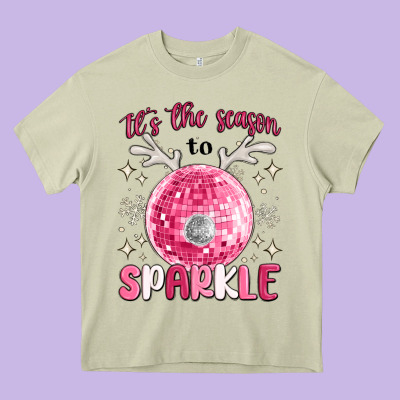 It's The Season To Sparkle Heavy Core Tee Designed By Maliassmallbusiness