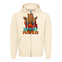 Sandshell howdy pumpkin Zipper Hoodie - BundleAndBundleShop