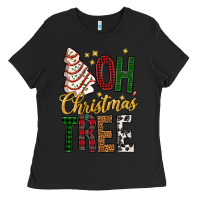 Black oh christmas tree bbs Ladies Tee - BundleAndBundleShop