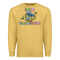 Antique Gold grow your own way Premium Sweatshirt - CowhideDigitalArt