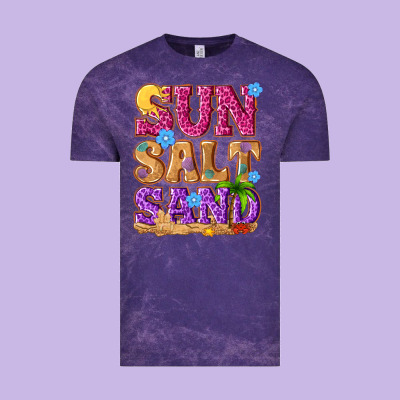 Sun Salt Sand Summer Vintage Tee Designed By Nancycooperartshop