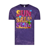 Cloud Purple sun salt sand summer Vintage Tee - NancyCooperArtShop