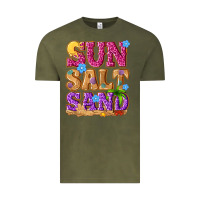 Vintage Olive sun salt sand summer Vintage Tee - NancyCooperArtShop