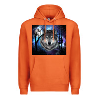 Carrot wolf and full moon Premium Hoodie - RanaPortraitStore