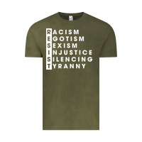 Vintage Olive resist   political resistance Vintage Tee - baoMotion