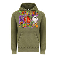 Vintage Olive Teacher Boo Crew Vintage Hoodie - texasbilliewilder