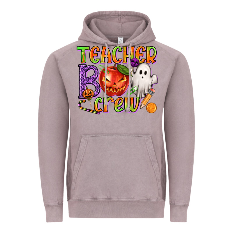 Teacher Boo Crew Vintage Hoodie by texasbilliewilder | Teevron
